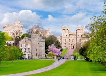 Fachada Castillo de Windsor y jardines